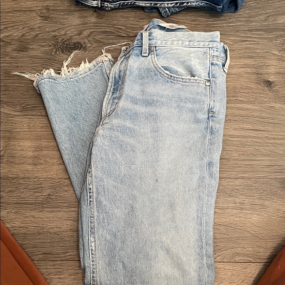 Agolde High Rise Light Blue Jeans